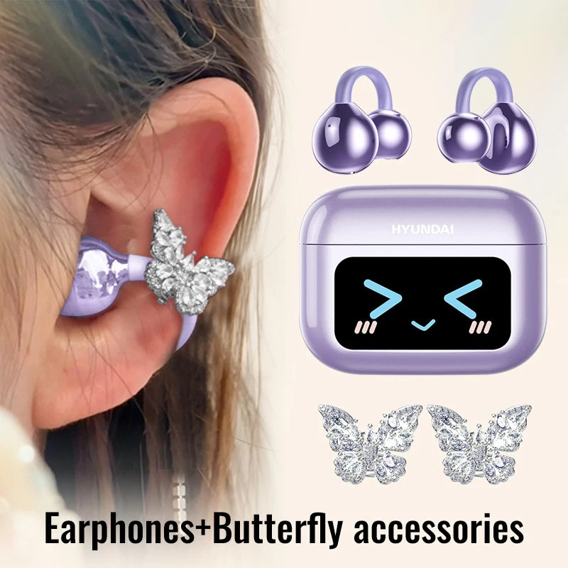 EchoGrip™ M100 ENC Ear Clip Earphones – Style, Sound, and Smart Control