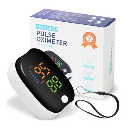 LK89 Finger Pulse Oximeter Medical Portable Blood Oxygen Oxymetre Heart Rate Saturation Meter OLED Oximetro De Dedo LED Display